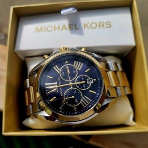 Michael Kors Gold and Silver Chronograph Watch